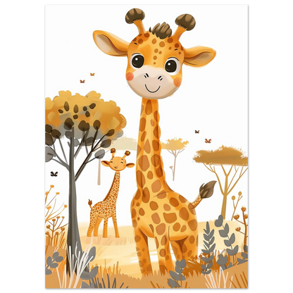 Friendly Giraffe - Poster - Arthena