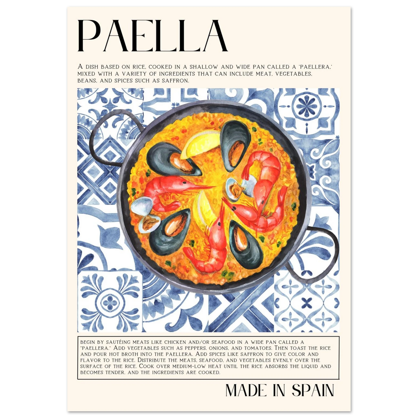 Paella - Poster - Arthena