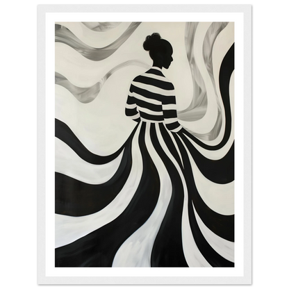 The Striped Silhouette - Poster - Arthena