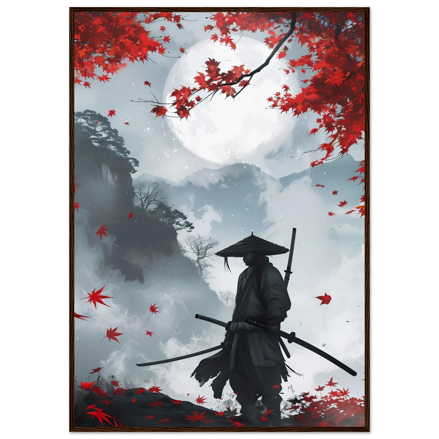 Crimson Leaves - Poster - Arthena