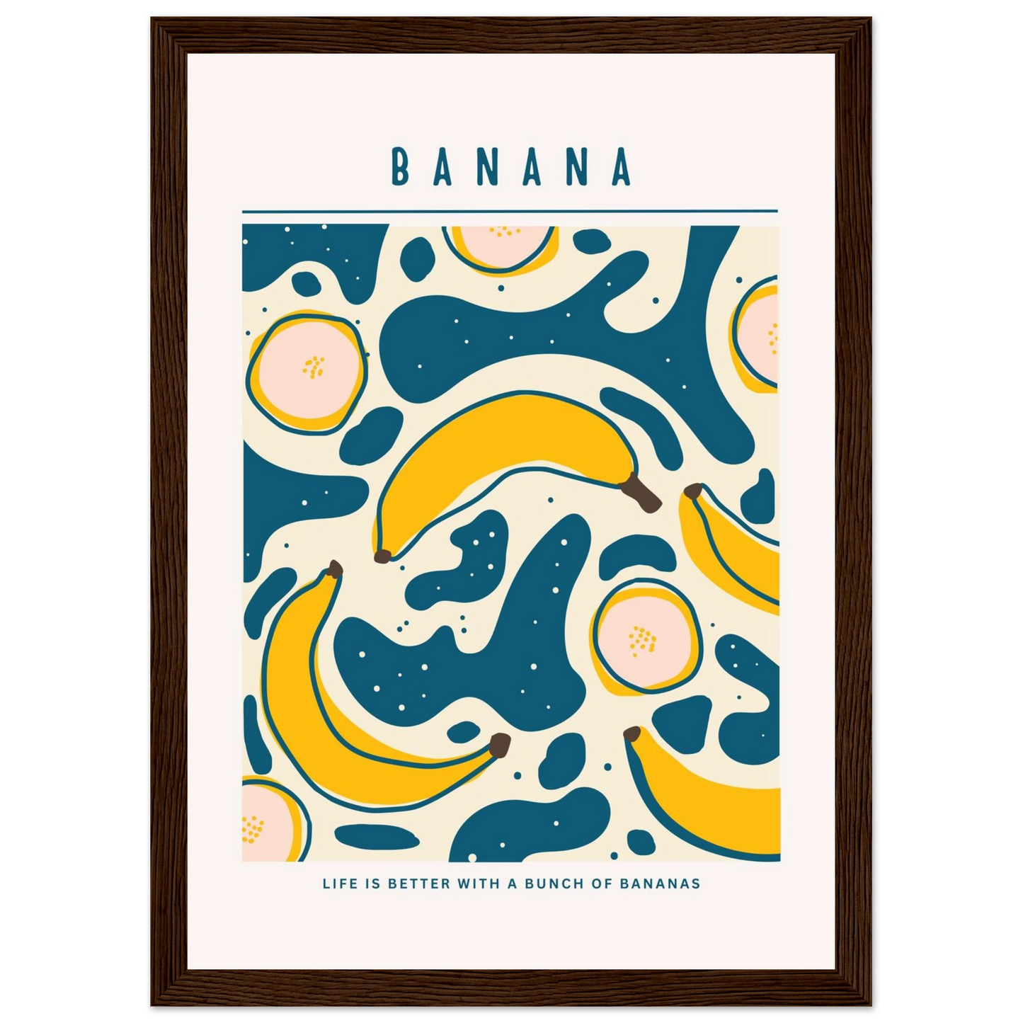 Life is better with banana - Poster - Arthena
