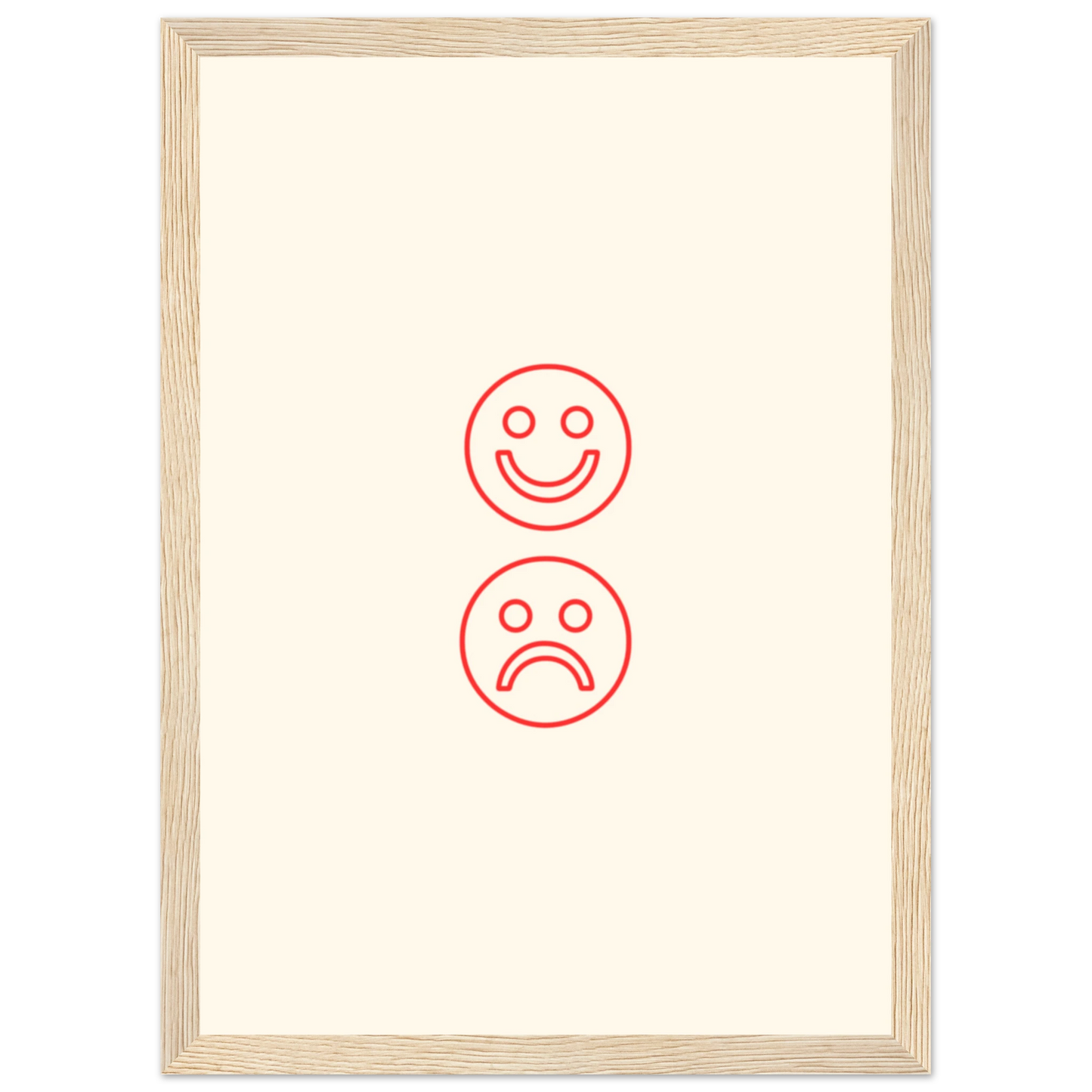 Happy face, sad face - Poster - Arthena