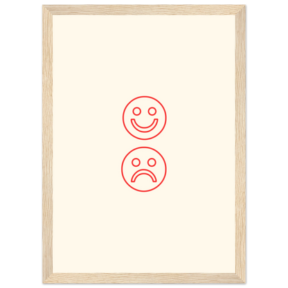 Happy face, sad face - Poster - Arthena