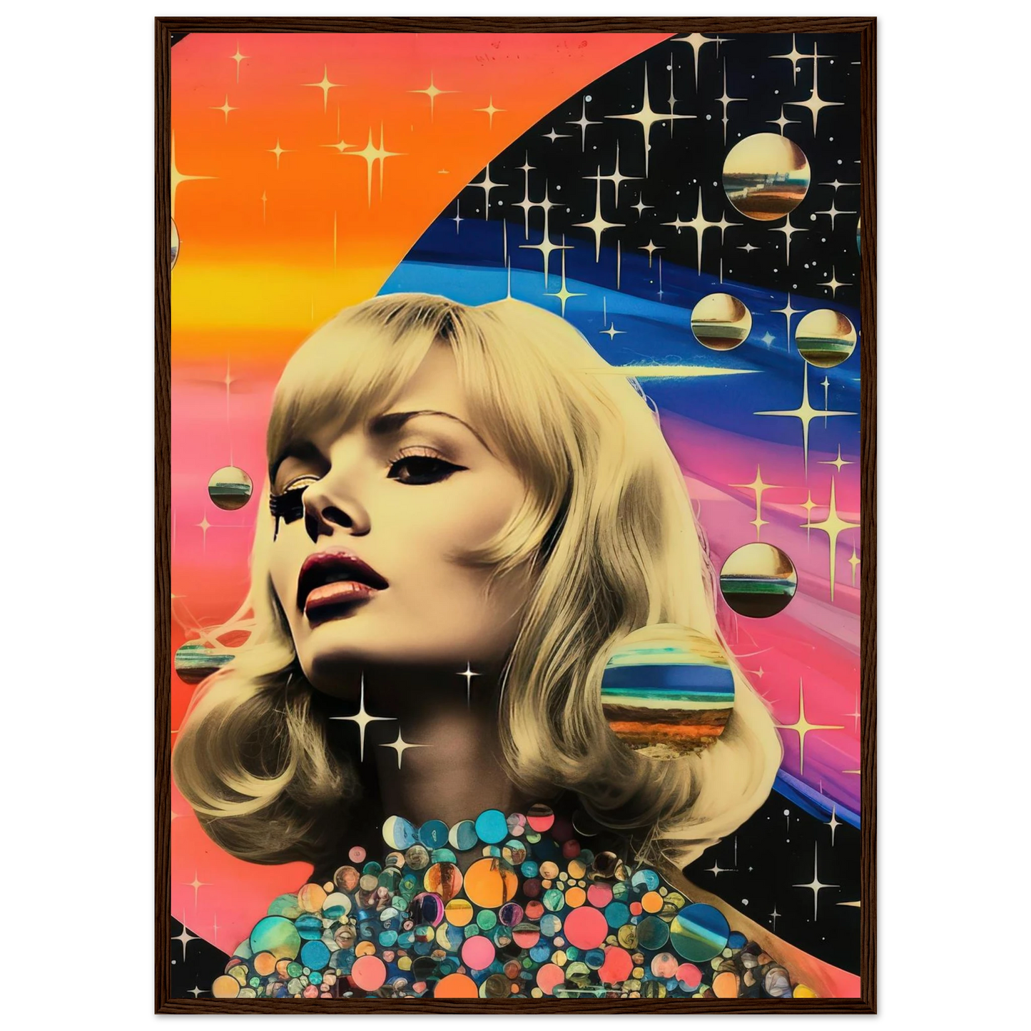 Retro Galaxy Queen - Poster - Arthena