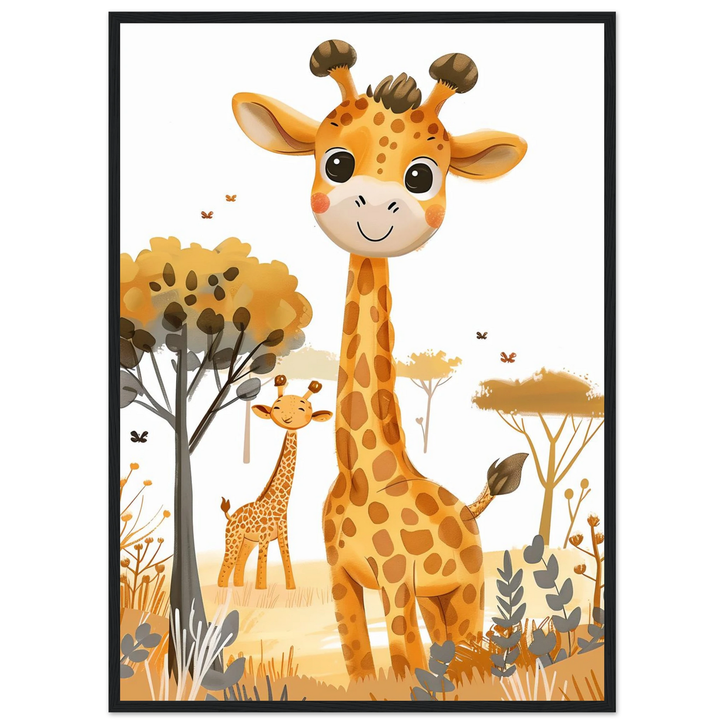 Friendly Giraffe - Poster - Arthena
