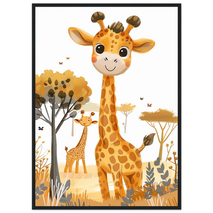 Friendly Giraffe - Poster - Arthena