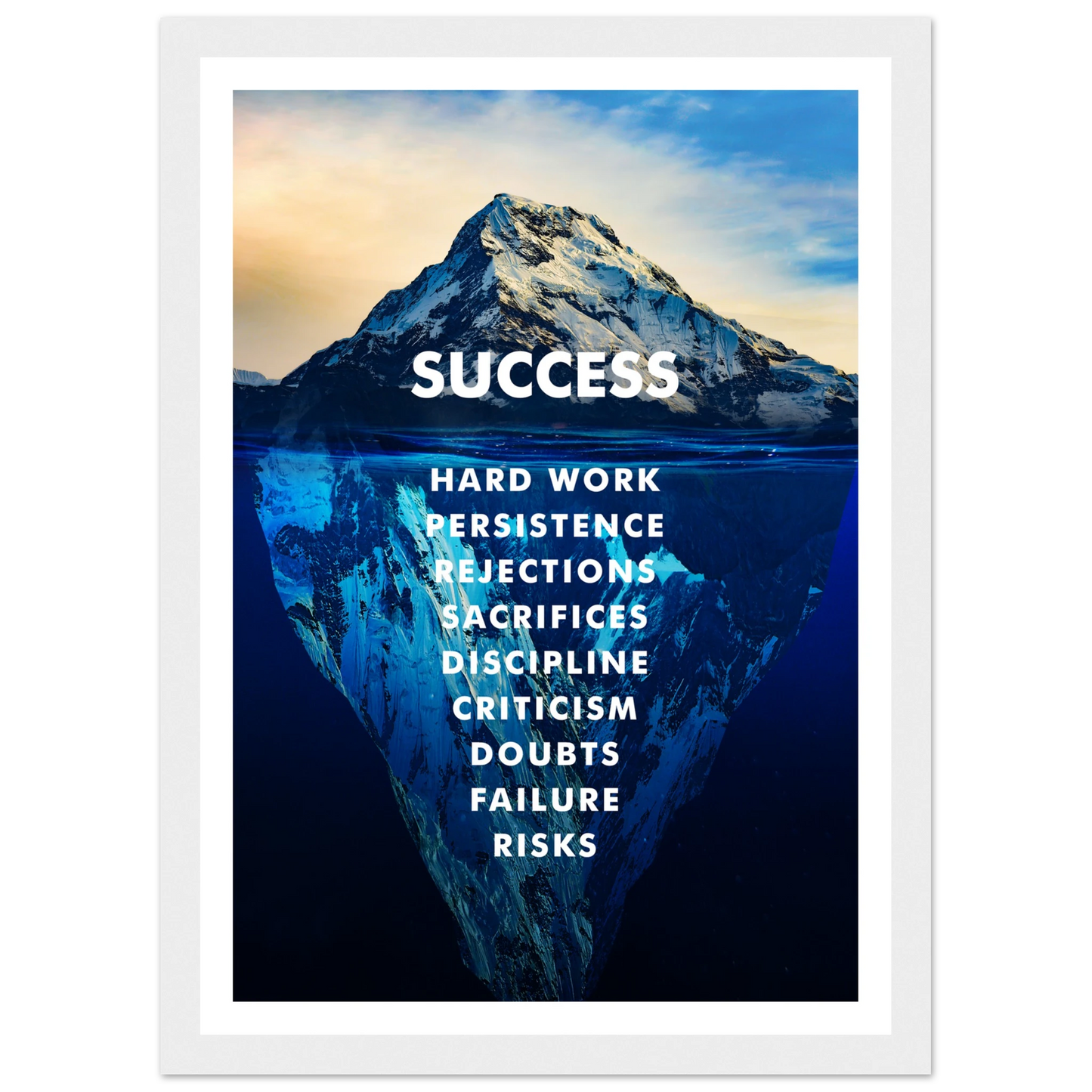 The Iceberg of Success - Poster - Arthena