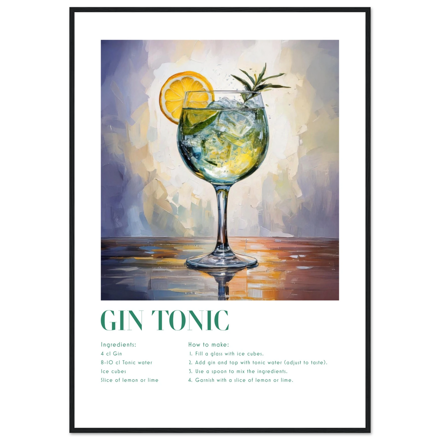 Gin Tonic - Poster - Arthena