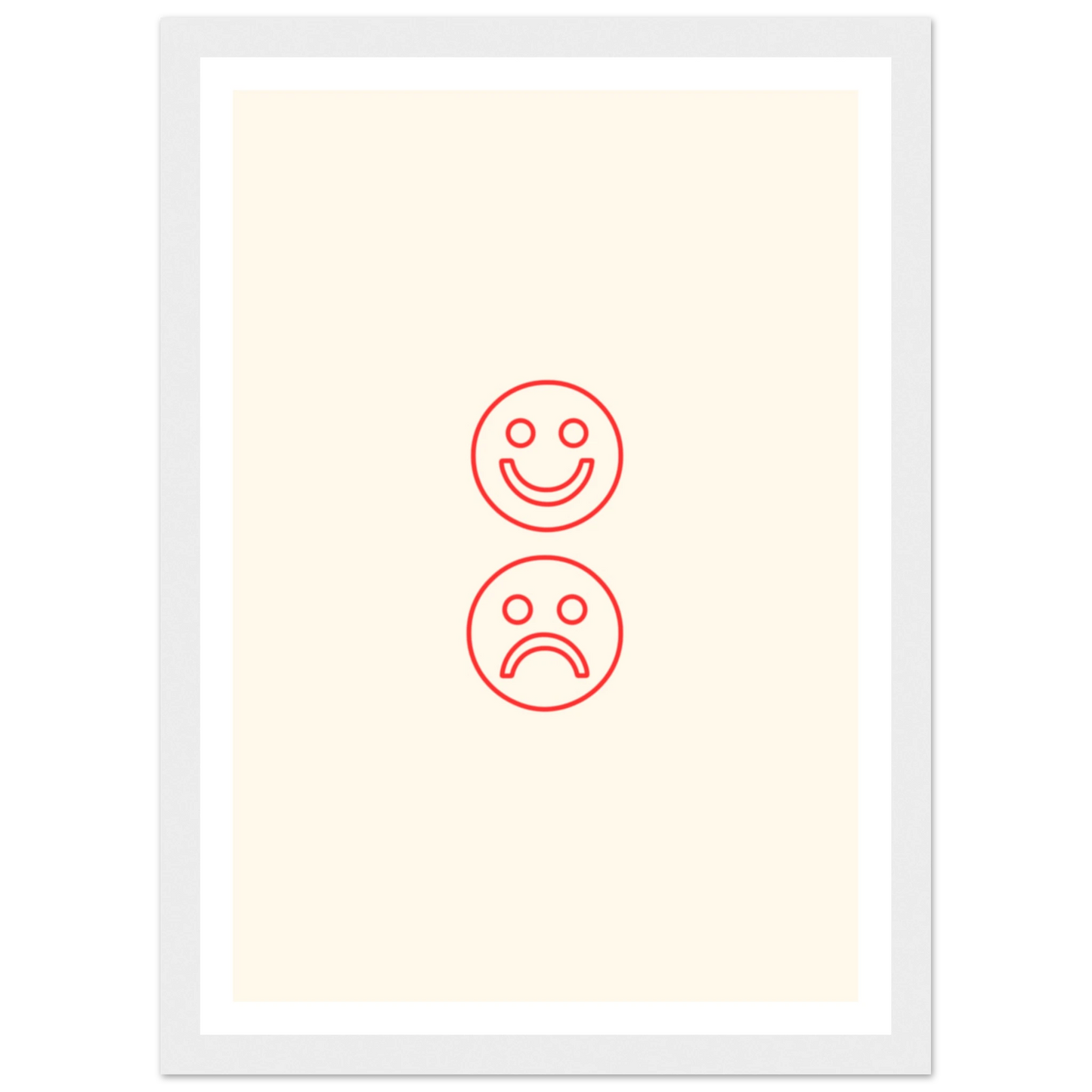 Happy face, sad face - Poster - Arthena