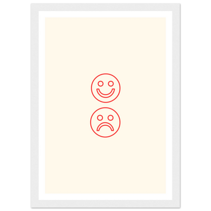 Happy face, sad face - Poster - Arthena