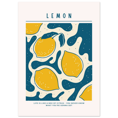 Life is like a box of citrus - Poster - Arthena
