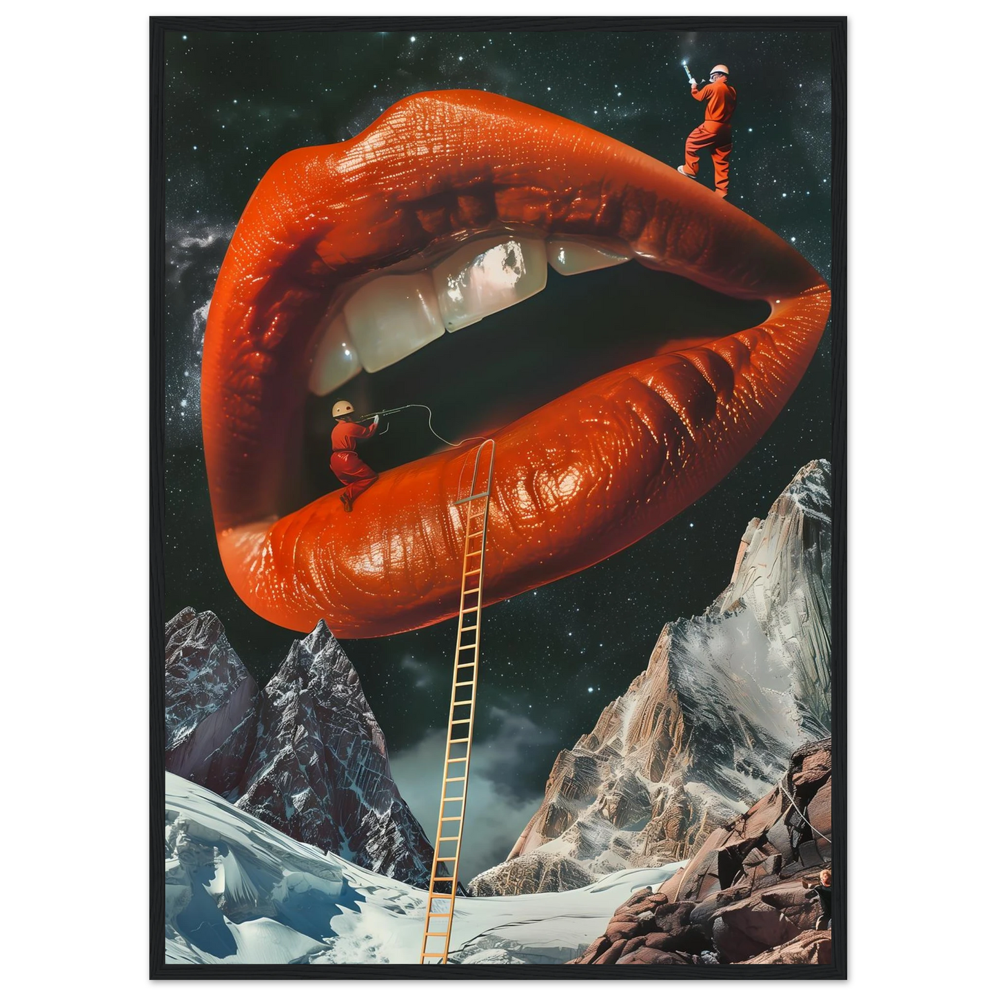 Lip Construction - Poster - Arthena
