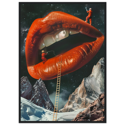 Lip Construction - Poster - Arthena