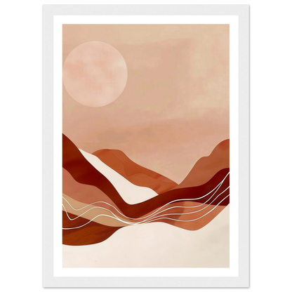 Amber Horizons Moonlit Simplicity - Poster - Arthena