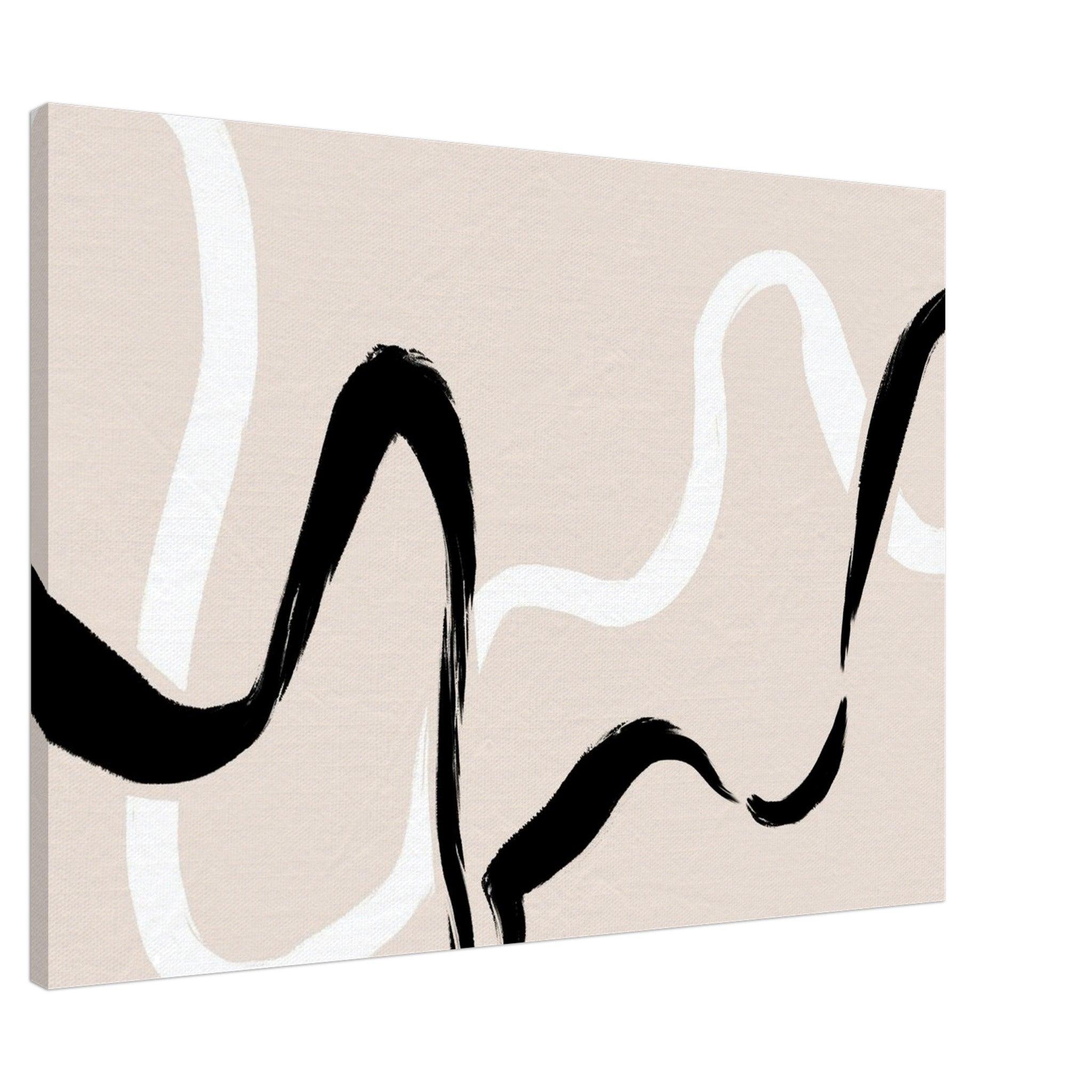 Flow of Contrasts - Canvas - Arthena