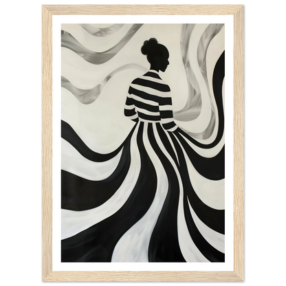 The Striped Silhouette - Poster - Arthena
