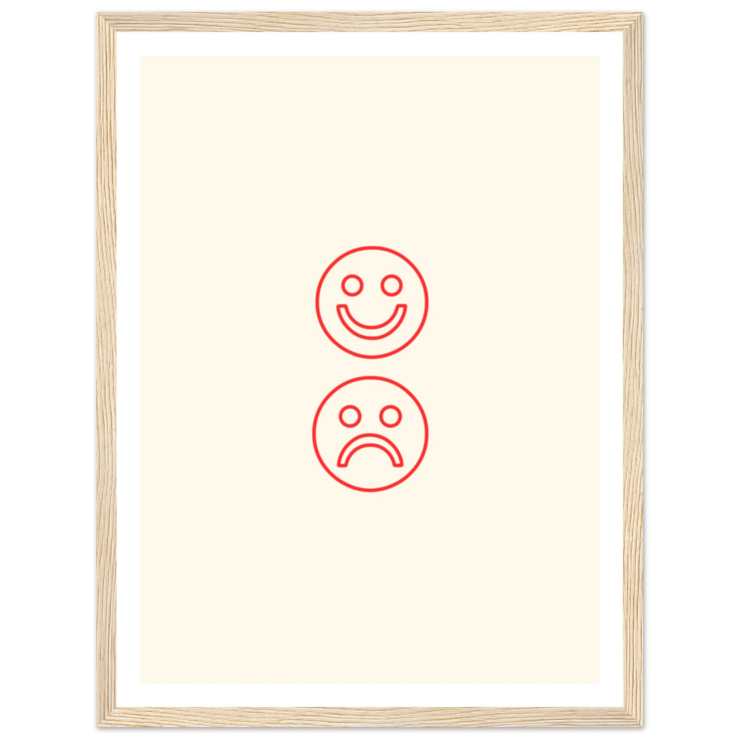 Happy face, sad face - Poster - Arthena