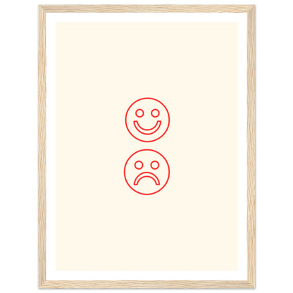 Happy face, sad face - Poster - Arthena
