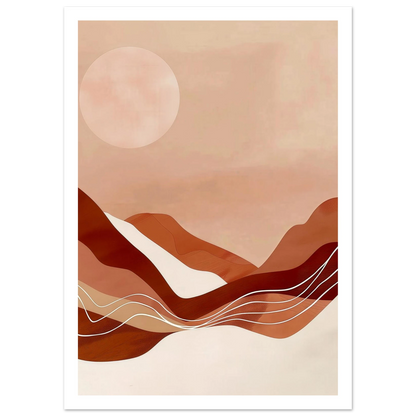 Amber Horizons Moonlit Simplicity - Poster - Arthena