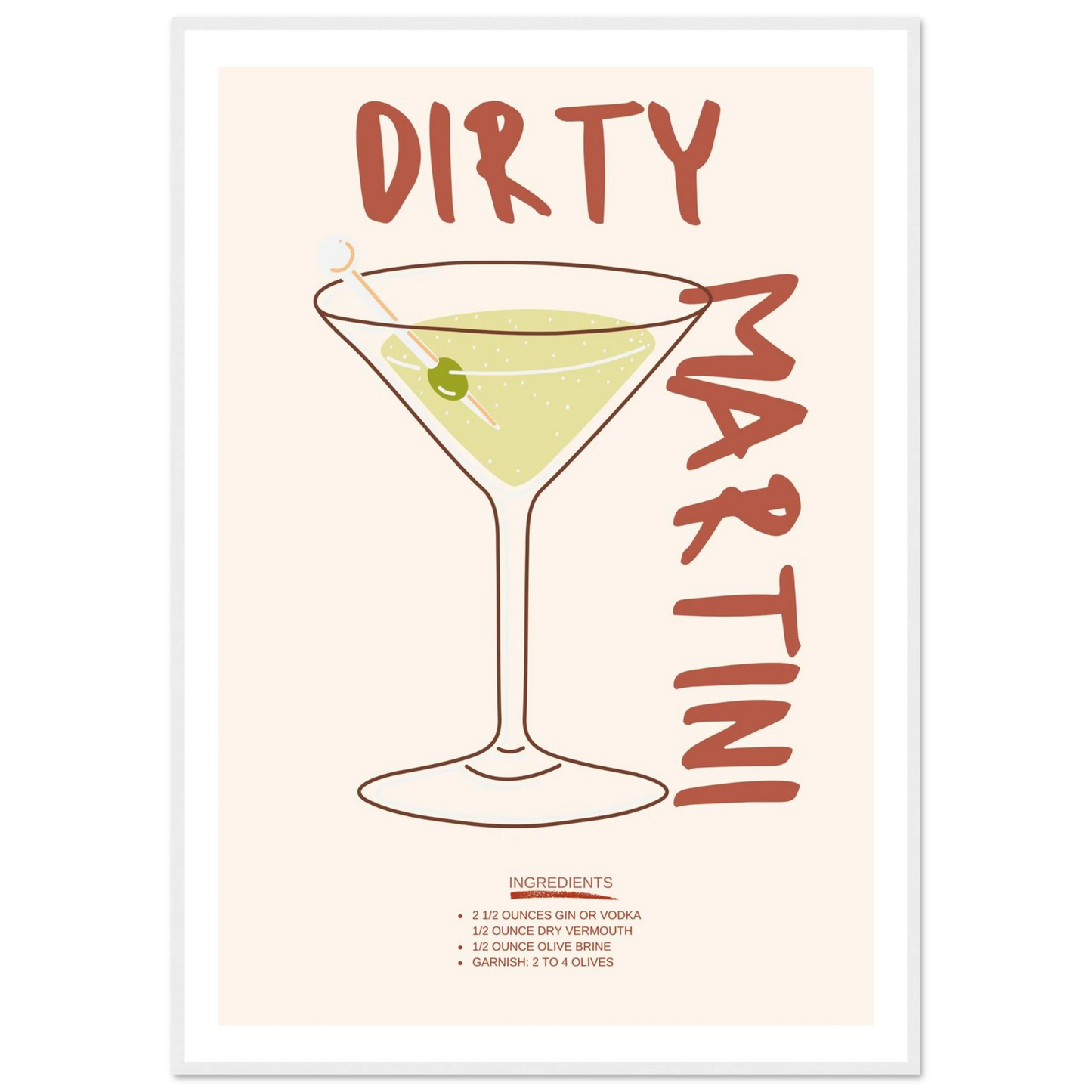 Dirty Martini - Poster - Arthena