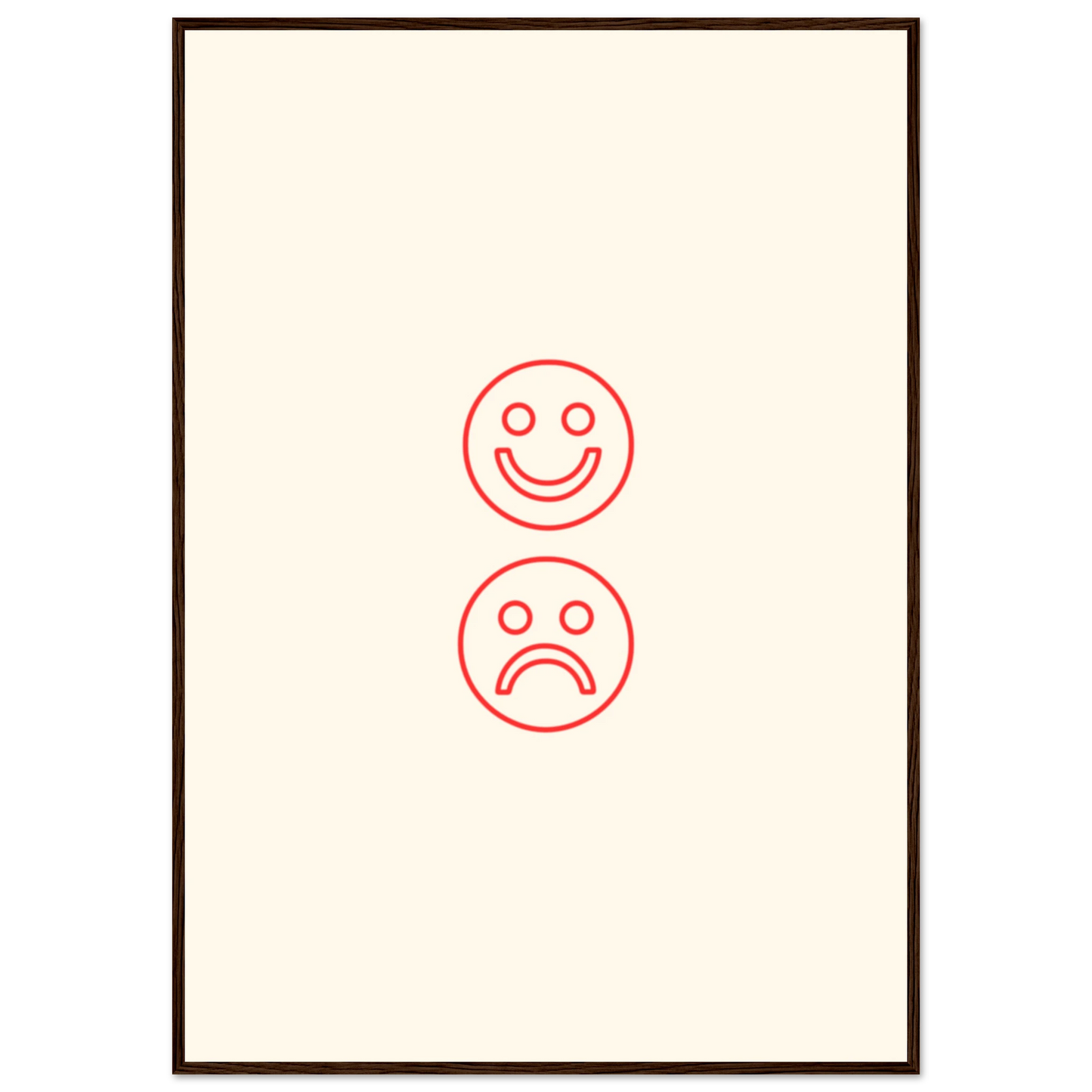 Happy face, sad face - Poster - Arthena