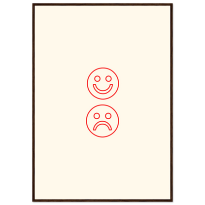 Happy face, sad face - Poster - Arthena