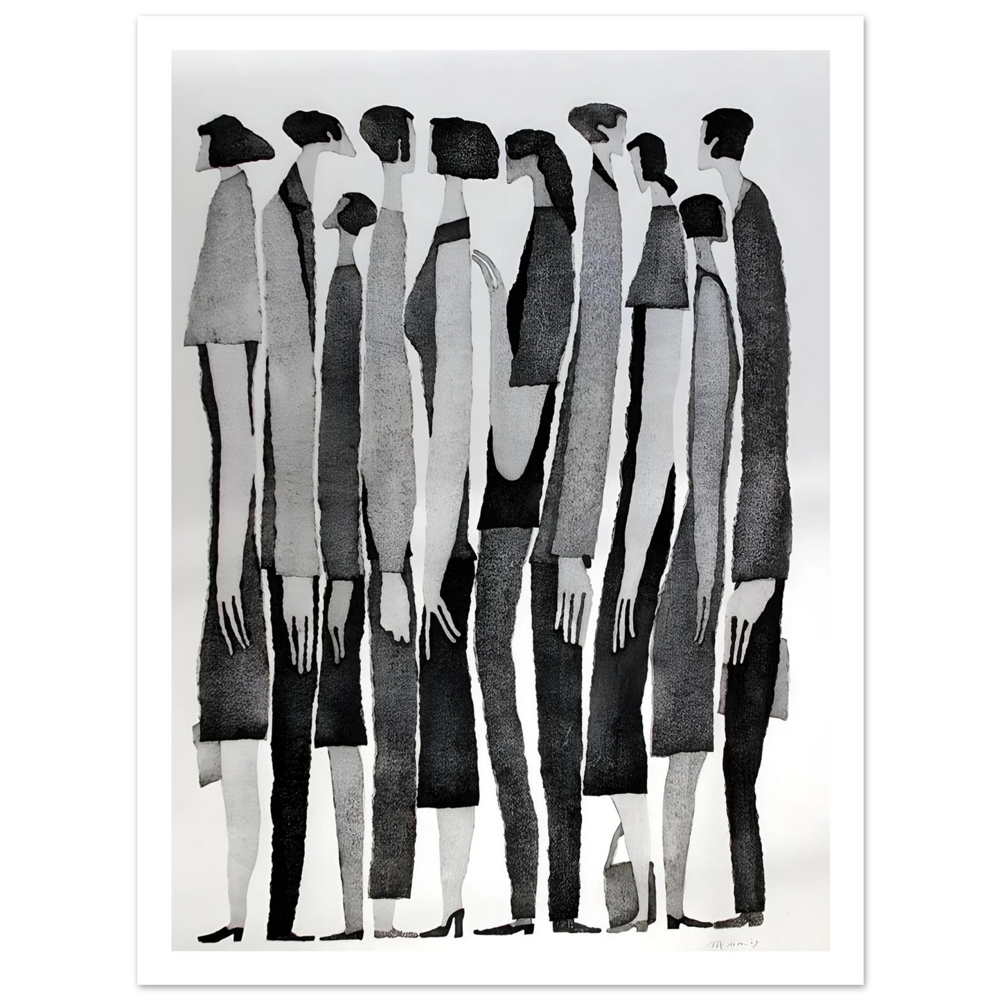 Silent Crowd - Poster - Arthena