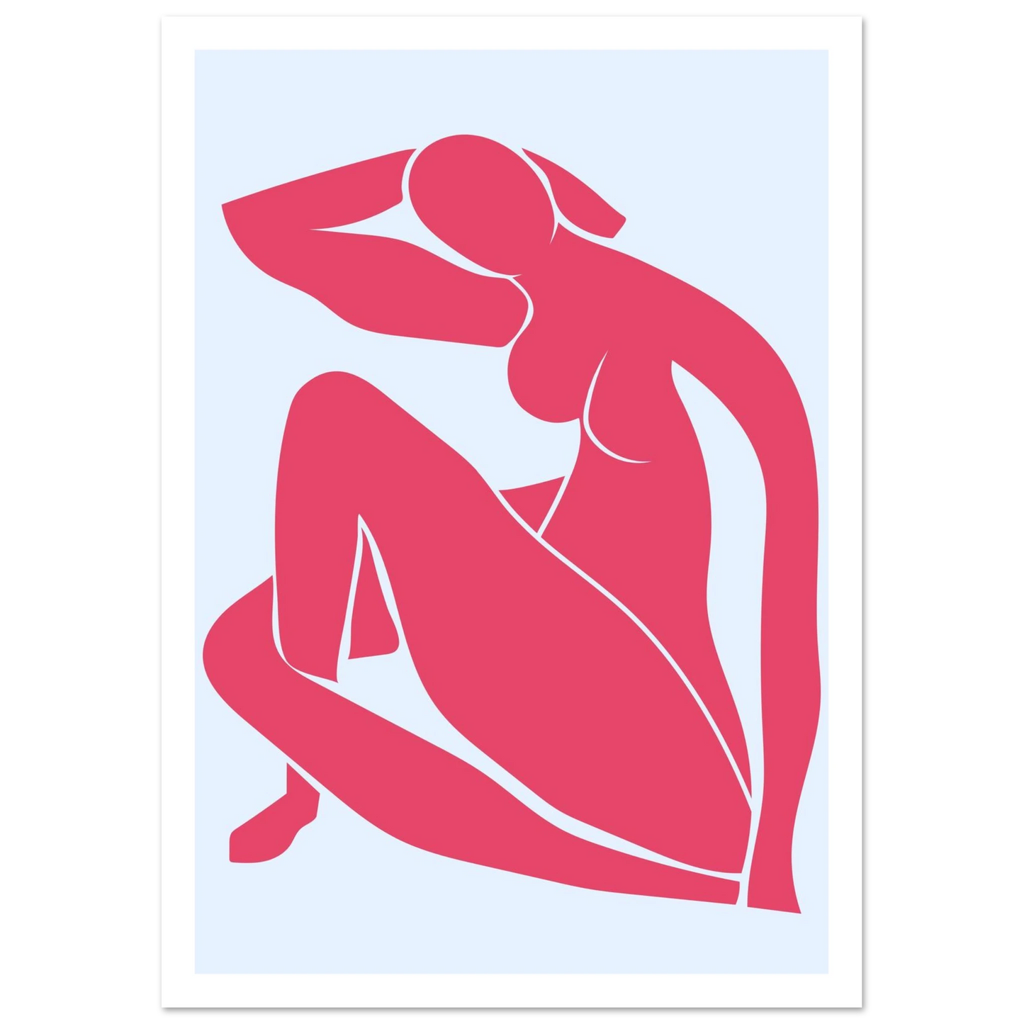 Body Positivity in Red - Poster - Arthena