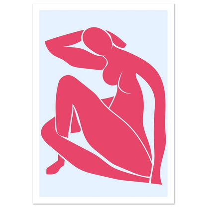 Body Positivity in Red - Poster - Arthena
