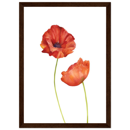 Watercolor Red Poppies - Poster - Arthena