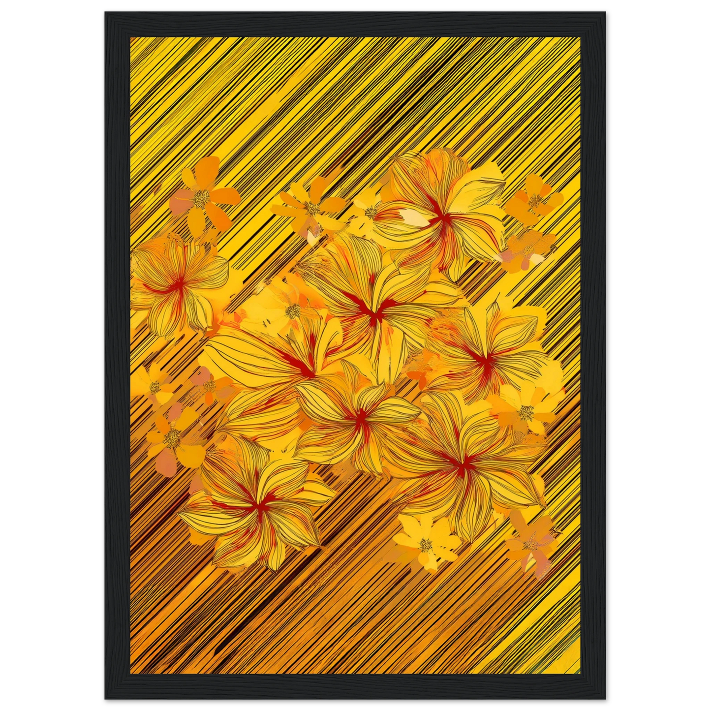 Golden Blossoms - Poster - Arthena