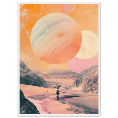 Lost Wanderer Beneath Alien Suns - Poster - Arthena