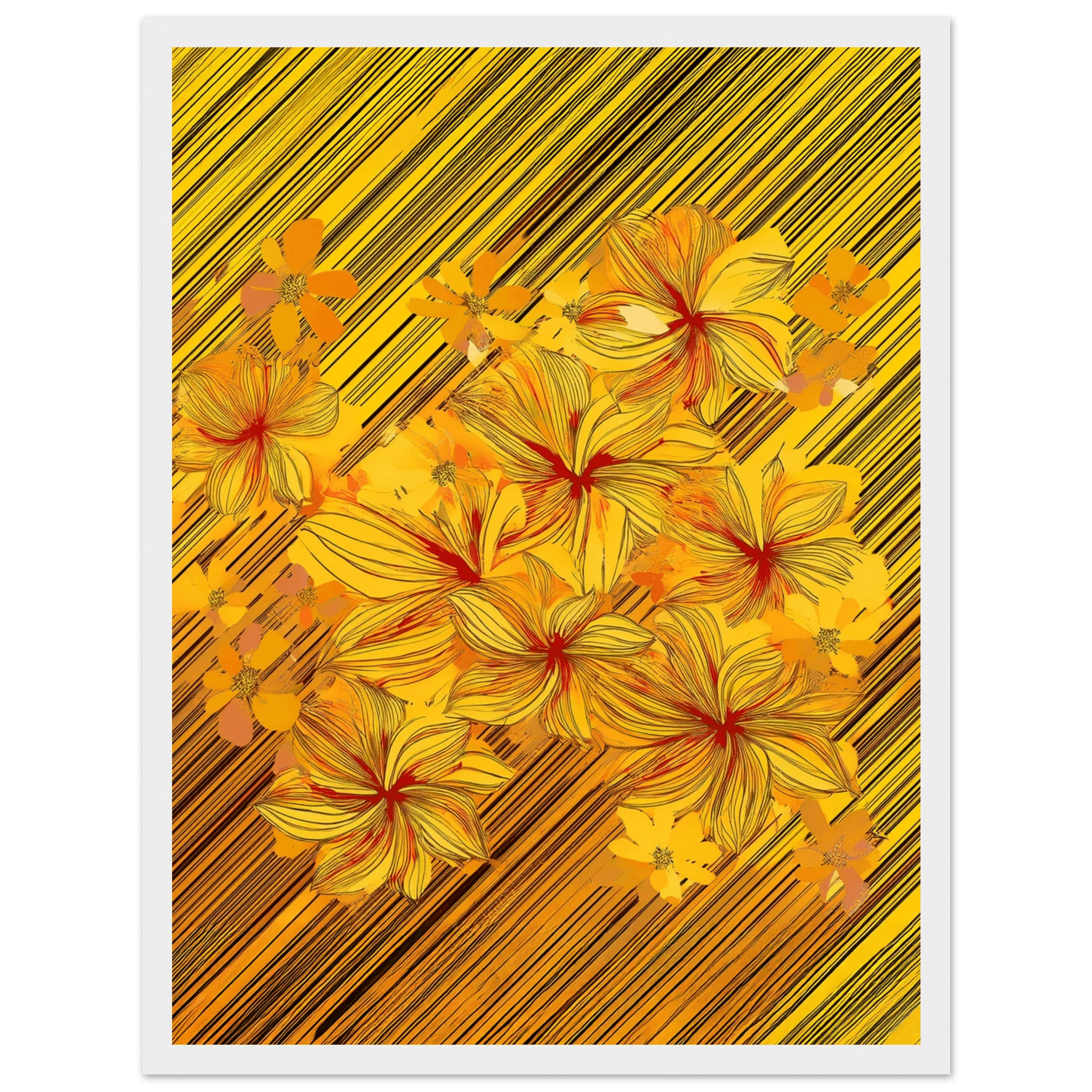 Golden Blossoms - Poster - Arthena