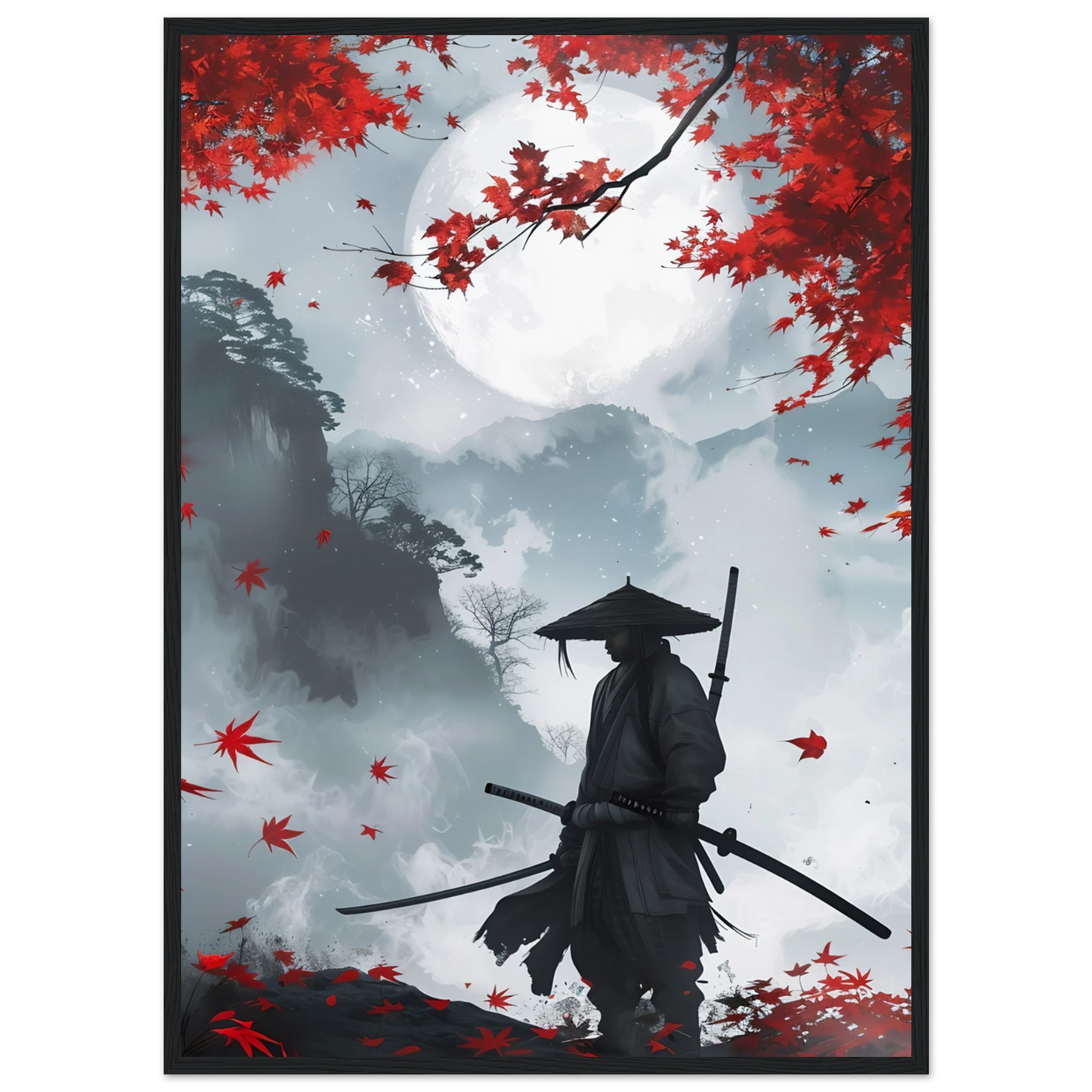 Crimson Leaves - Poster - Arthena