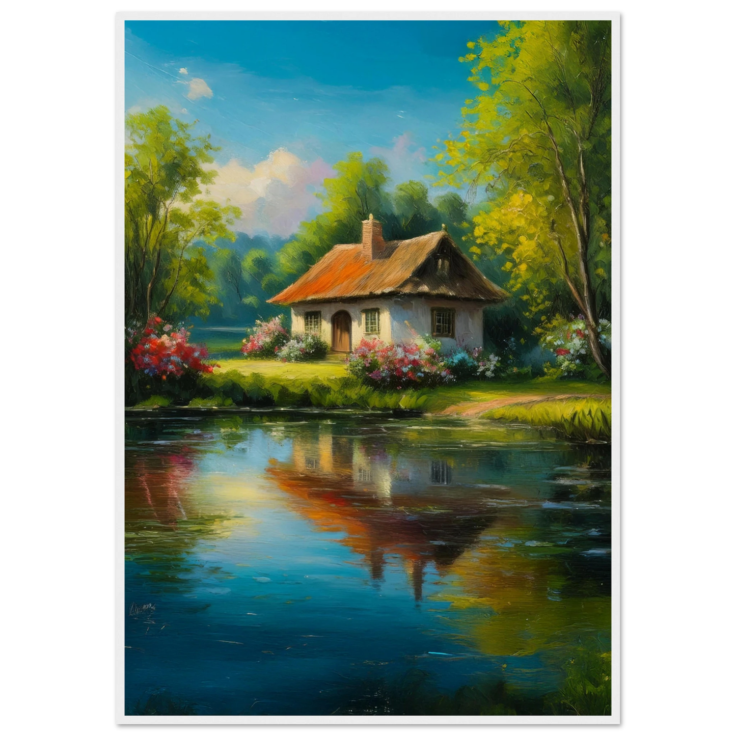 Serenity by the Lake - Poster - Arthena