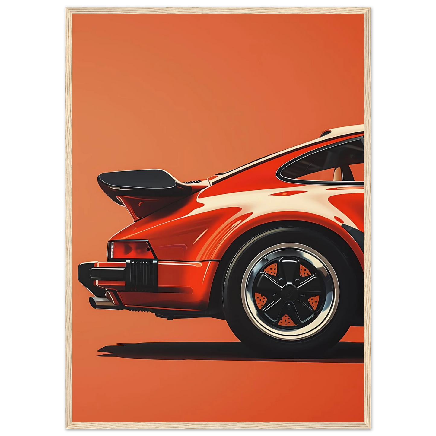 Retro Car - Poster - Arthena