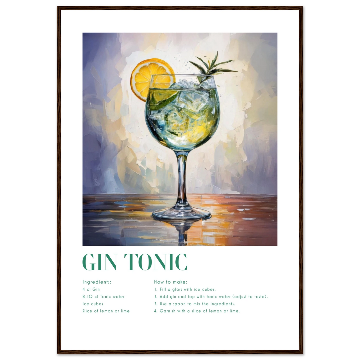 Gin Tonic - Poster - Arthena