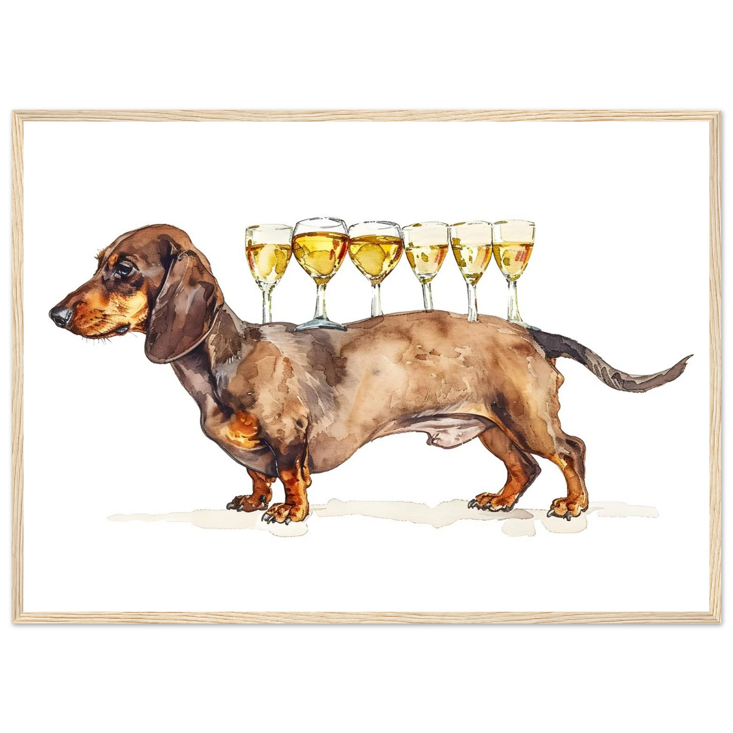 Wiener Dog Butler - Poster - Arthena
