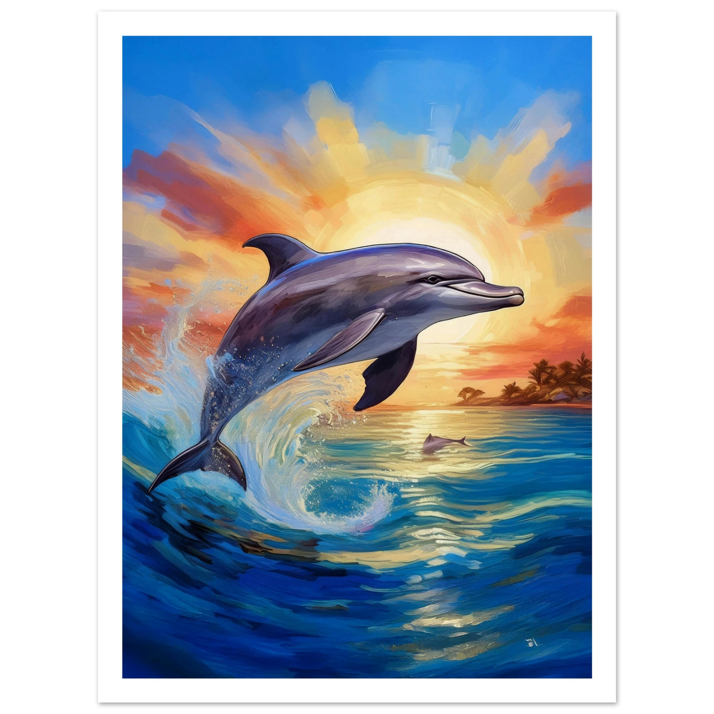 Happy Dolphine - Poster - Arthena