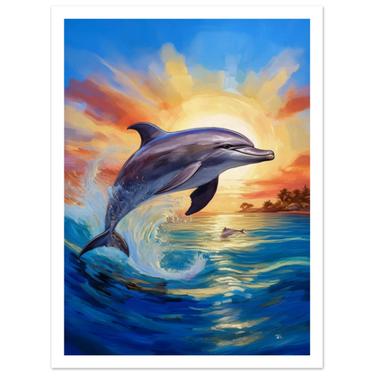 Happy Dolphine - Poster - Arthena