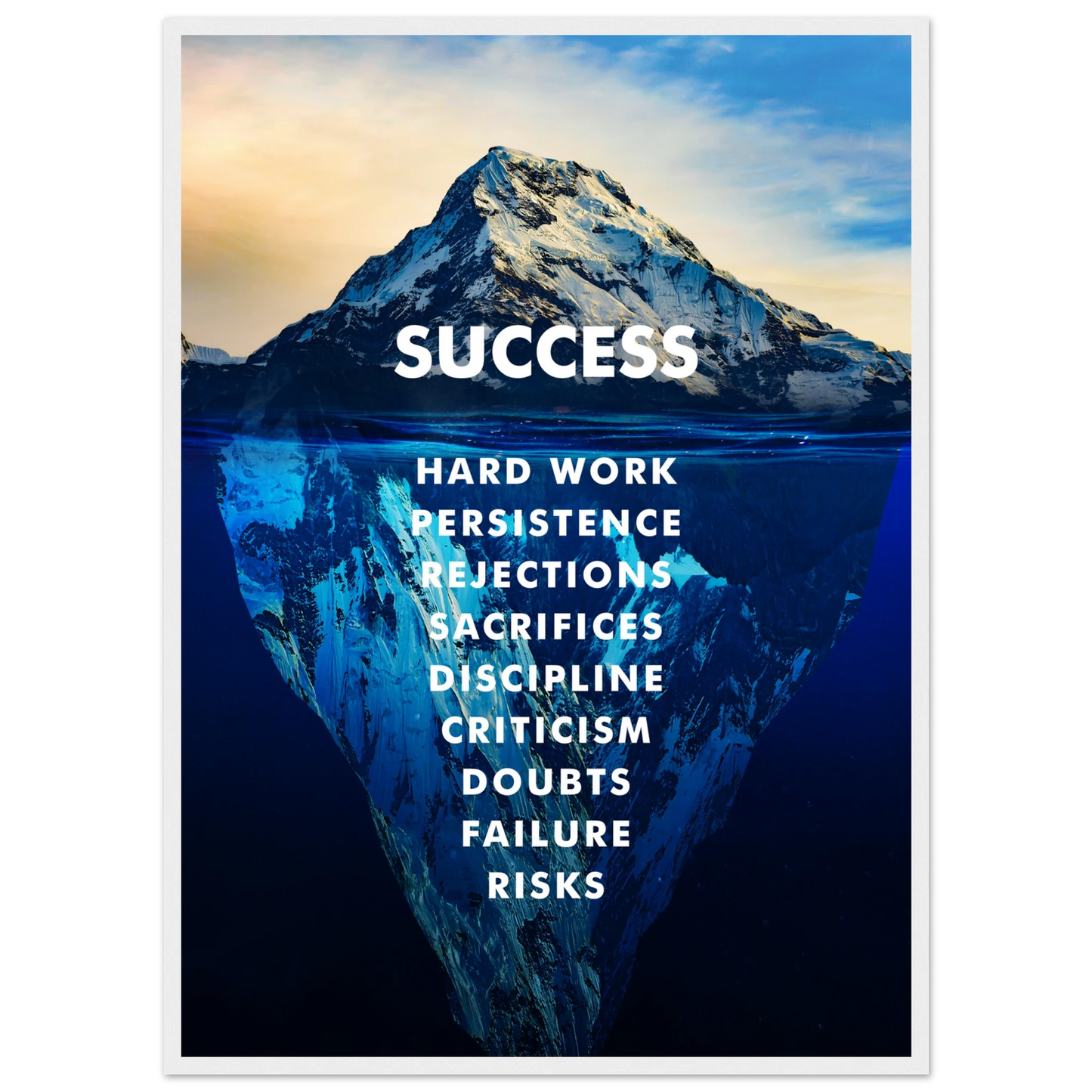The Iceberg of Success - Poster - Arthena