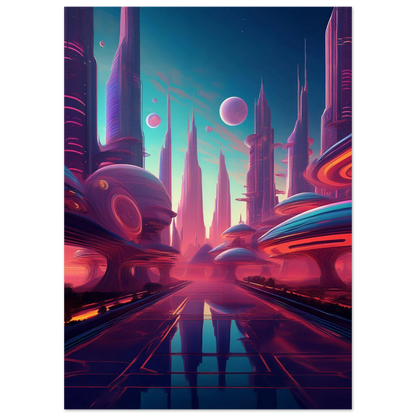 Neon Horizons - Poster - Arthena