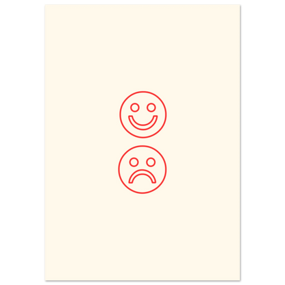 Happy face, sad face - Poster - Arthena