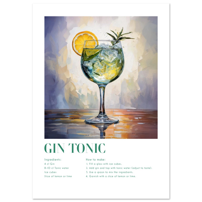 Gin Tonic - Poster - Arthena