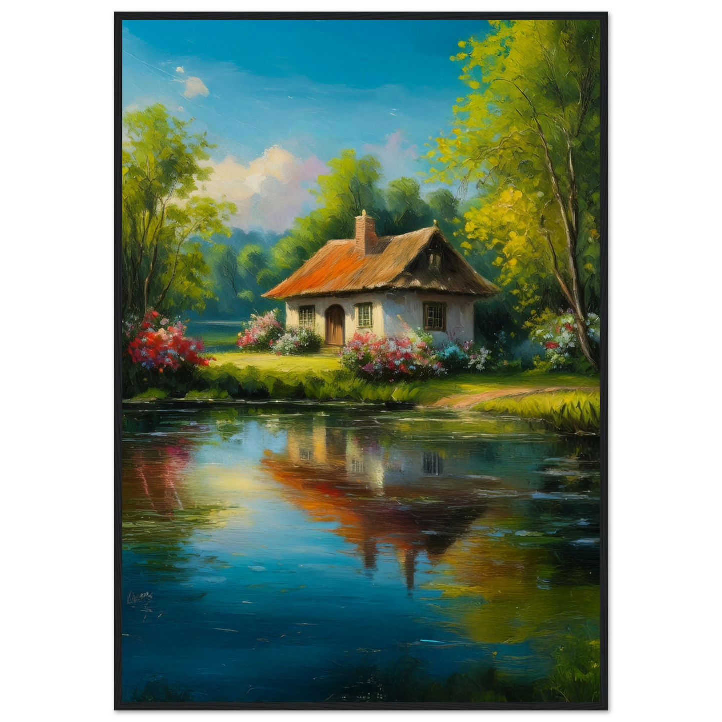 Serenity by the Lake - Poster - Arthena