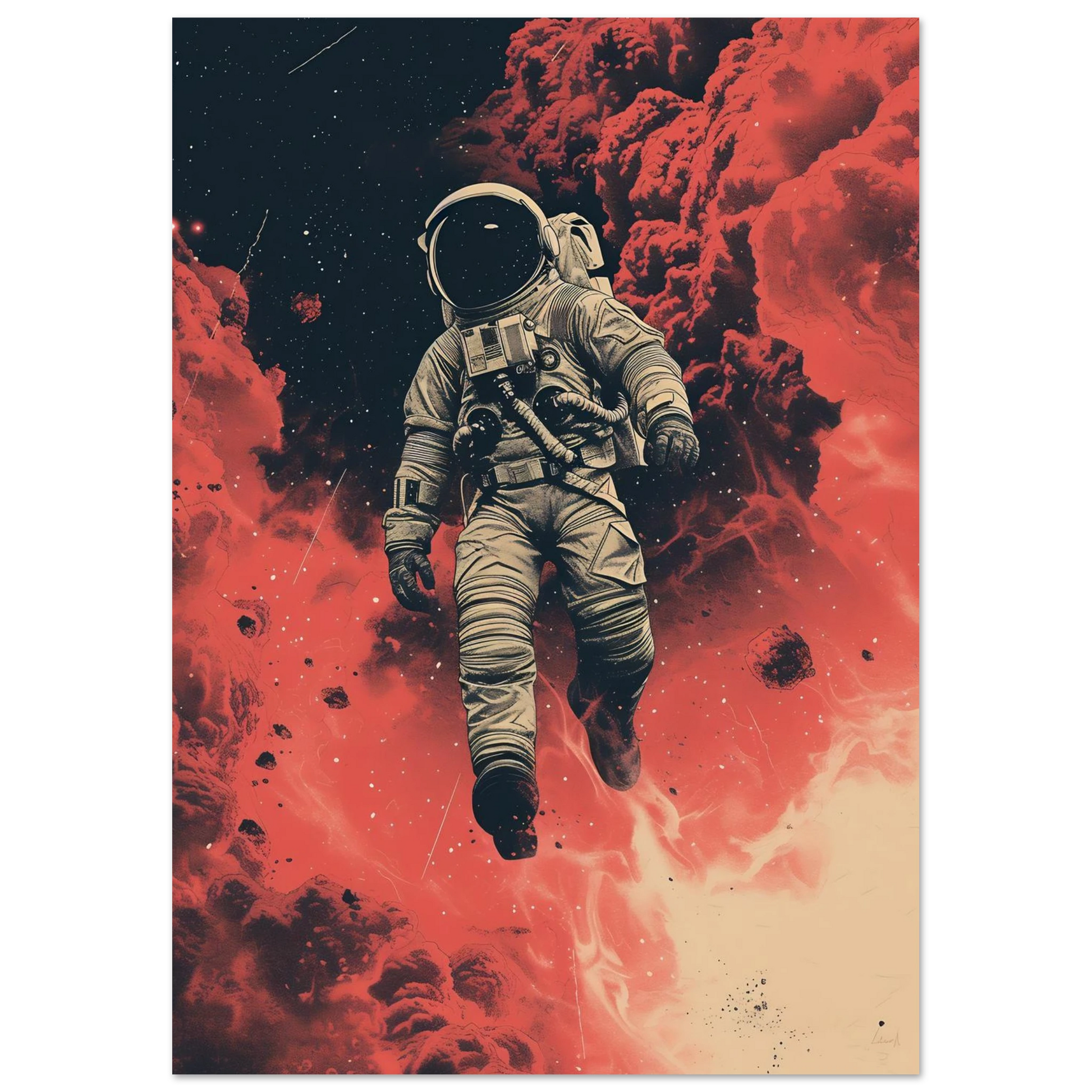 Scarlet Skies The Astronaut - Poster - Arthena