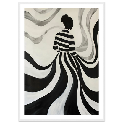 The Striped Silhouette - Poster - Arthena