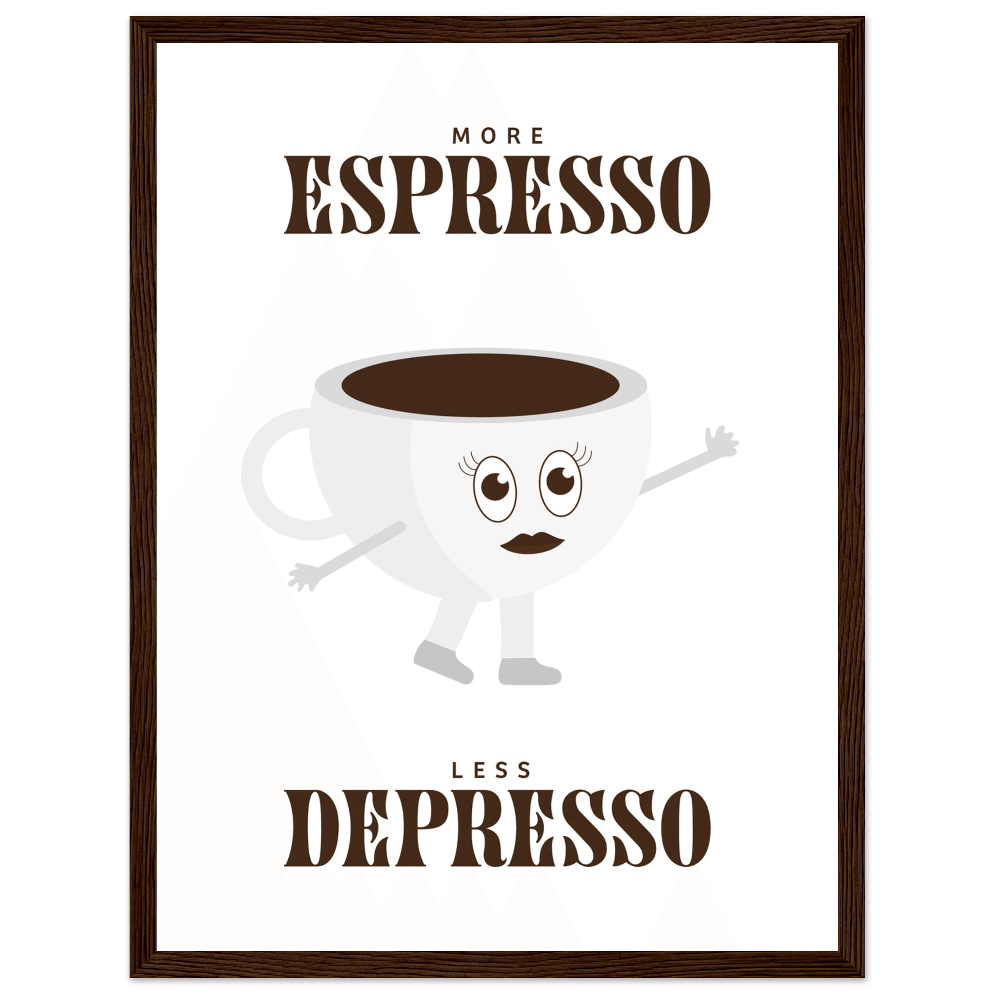 More Espresso Less Depresso - Poster - Arthena