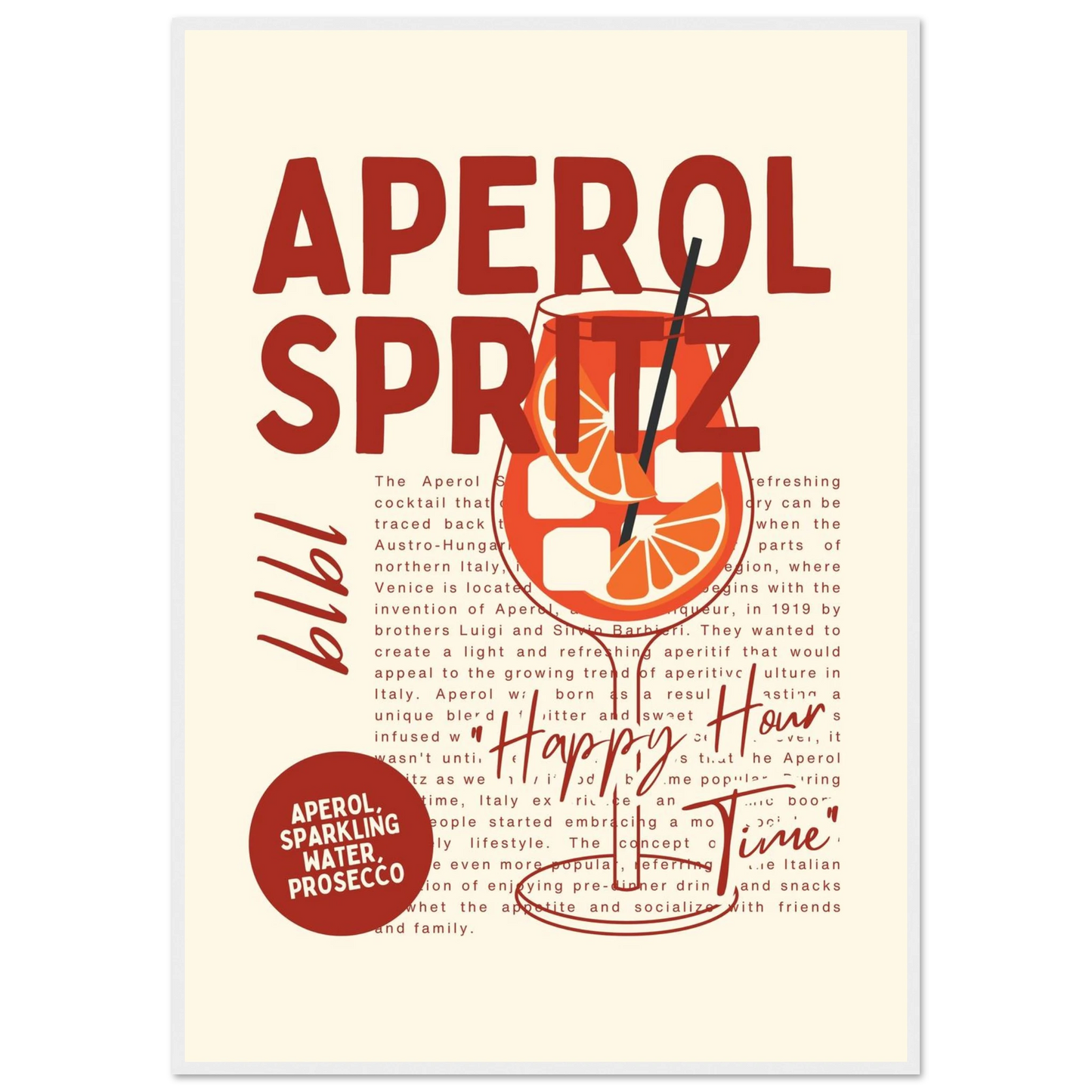 Aperol Spritz 1919 - Poster - Arthena