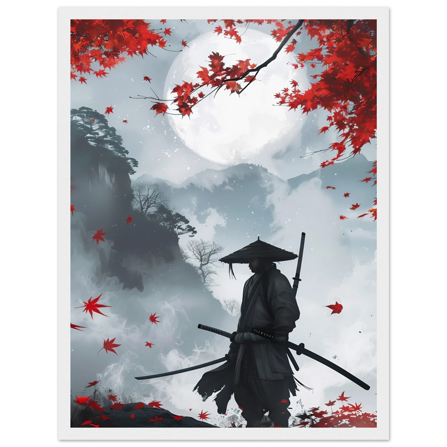 Crimson Leaves - Poster - Arthena